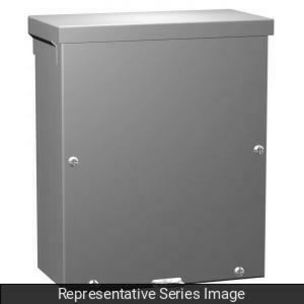 Type 3R Screw Cover, 24 x 24 x 10, Steel/Gray, Hammond, Mfr#: C3R242410SC